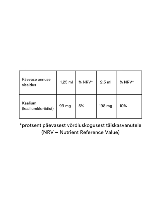 Pico Potassium®, 240ml (toidulisand kaaliumiga)