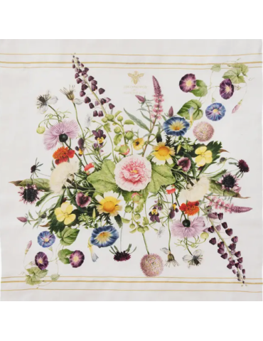 Kaunis toidulaud. Lilleaia linane salvrätik 45x45cm
