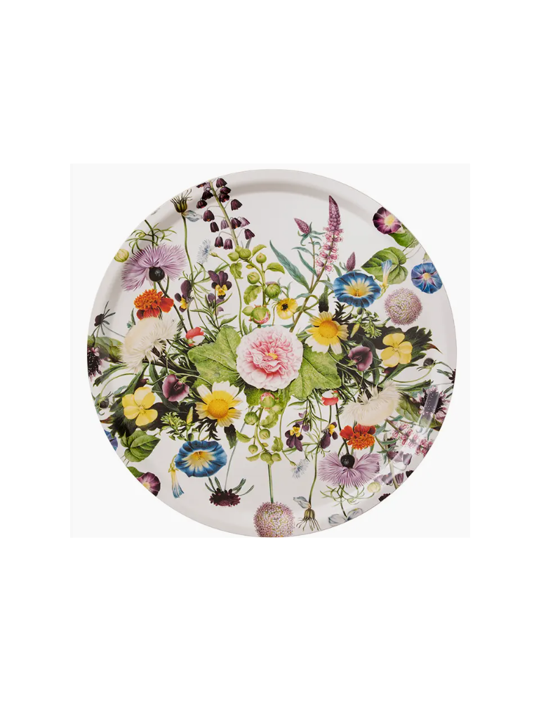 Flower garden serving tray  Ø38