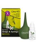 ClearliQ kõrvavaigutilgad 10 ml ja veesüstal 35ml