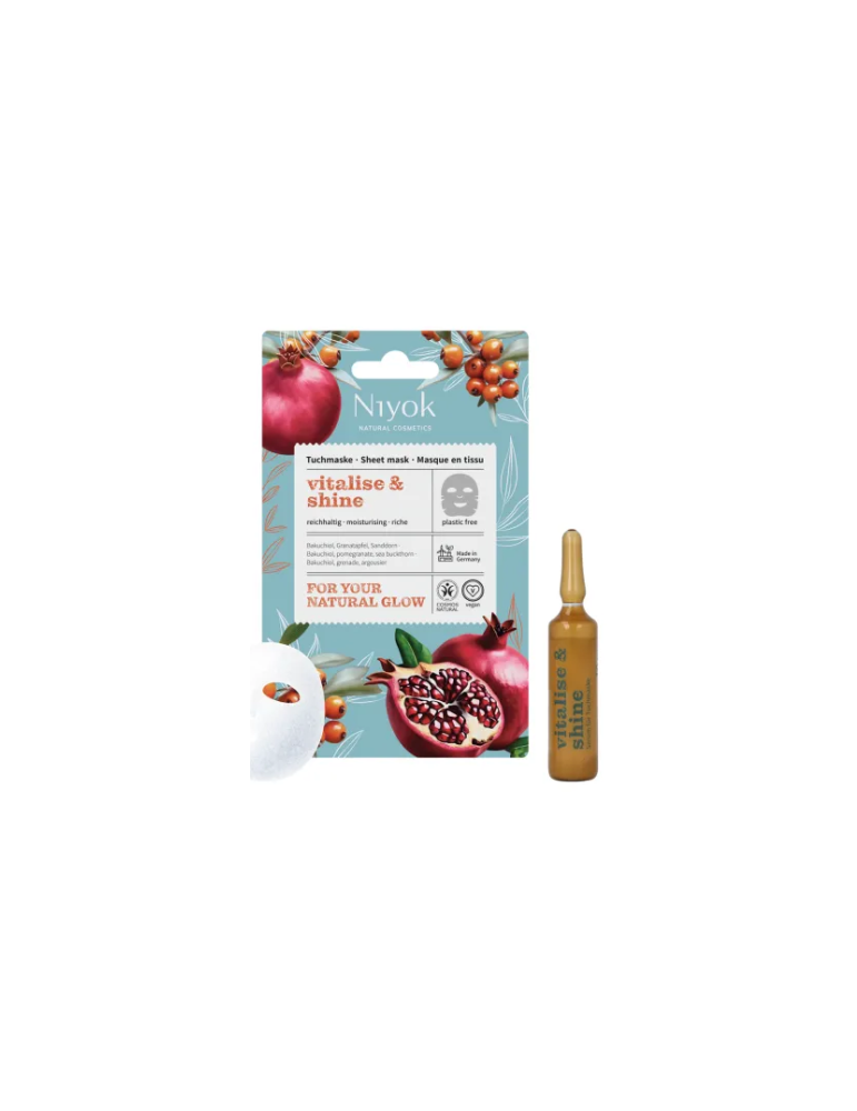Kangasmask "Vitalise & Shine", toitev