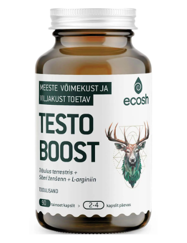 Testoboost – mehe võimekust ja viljakust toetav 90 kapslit