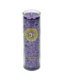 Yogi-Yogini Aromatic Candle stearin 7th Chakra 100 hours  21x6,5cm