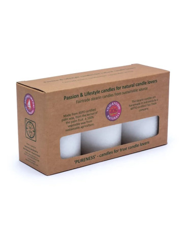 Yogi-Yogini Sustainable stearin candles 3 x PURENESS 2
