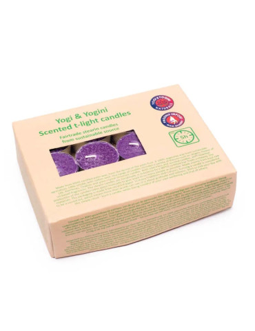 Yogi-Yogini T-lights stearin lavender scented 2