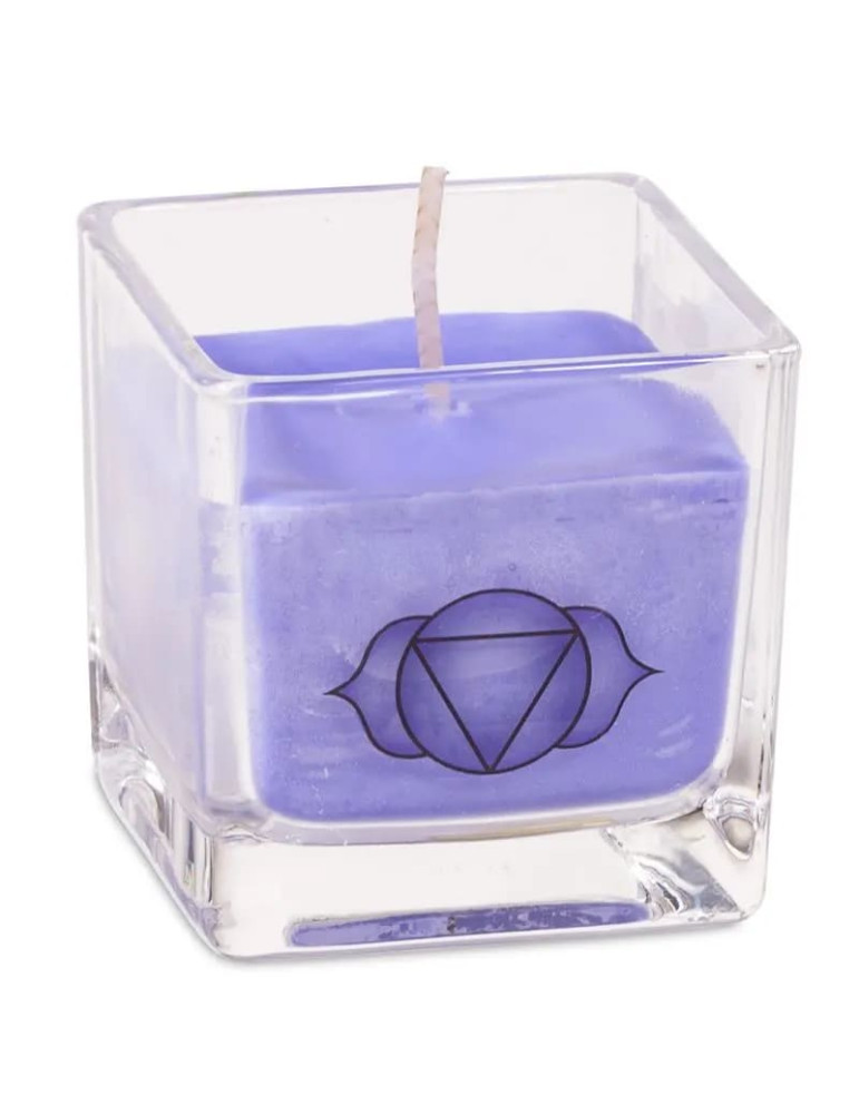 Rapeseed wax scented candle 6th chakra6x6x6 cm