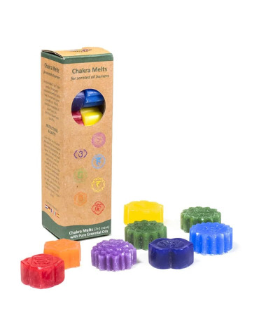Chakra melts scented wax for oil burners