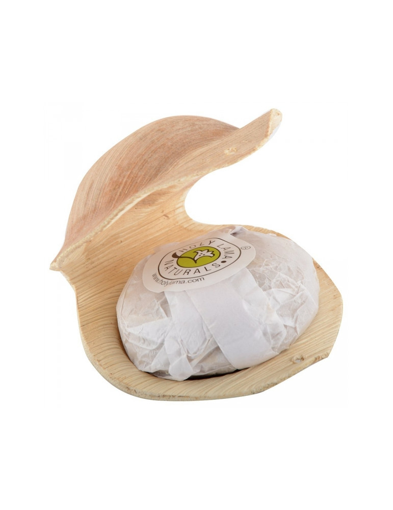 Holy Lama KURKUMI soap in a palm leaf 100g