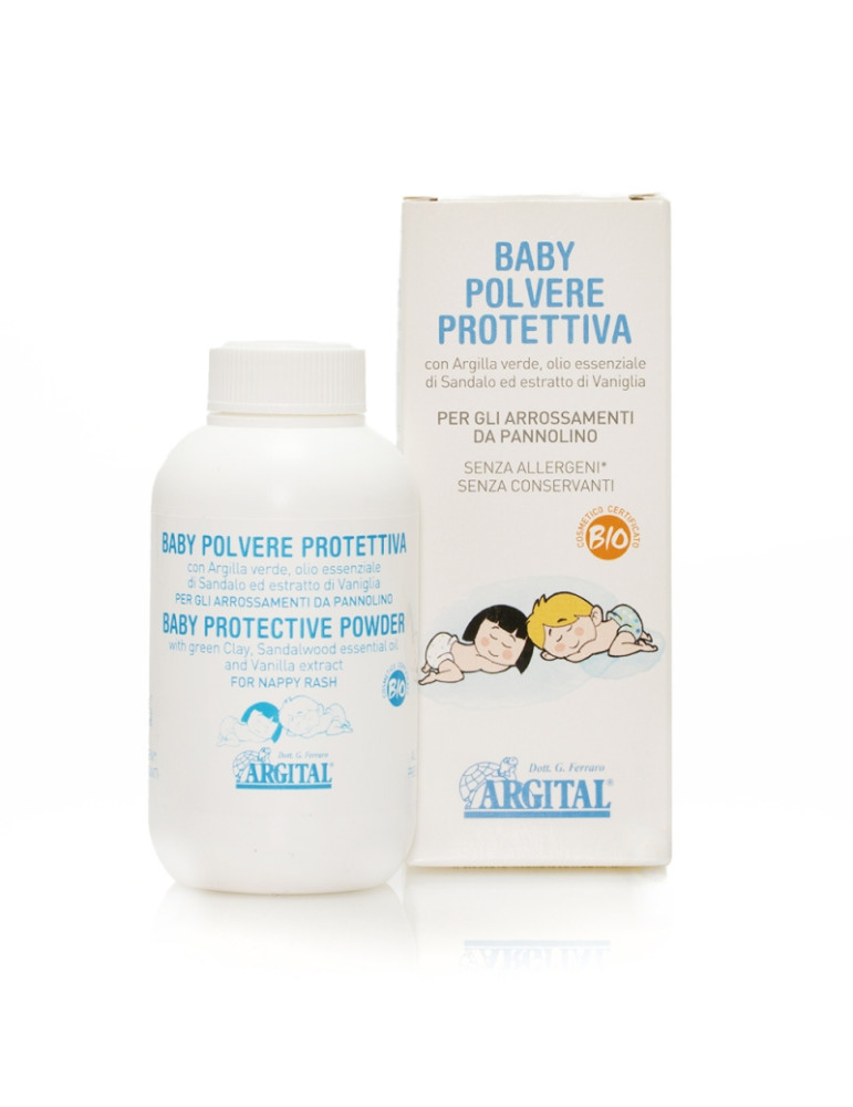 Argital violet-green clay protective powder for baby 60g