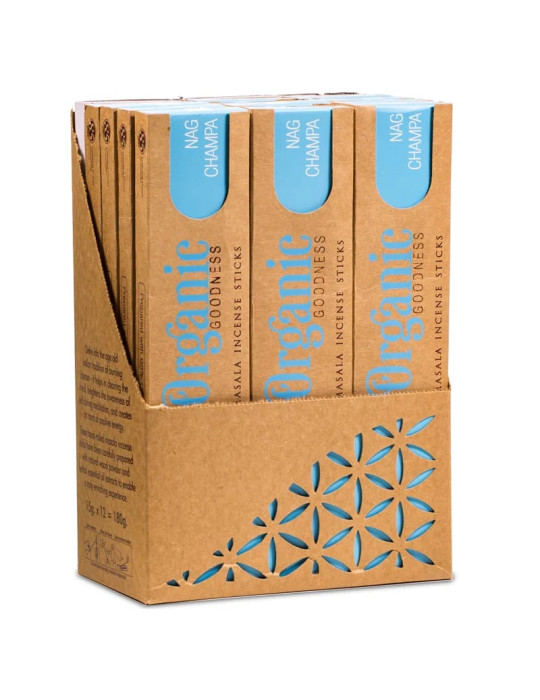 Orgaaniline NAG CHAMPA lõhnapulgad 12tk pakis