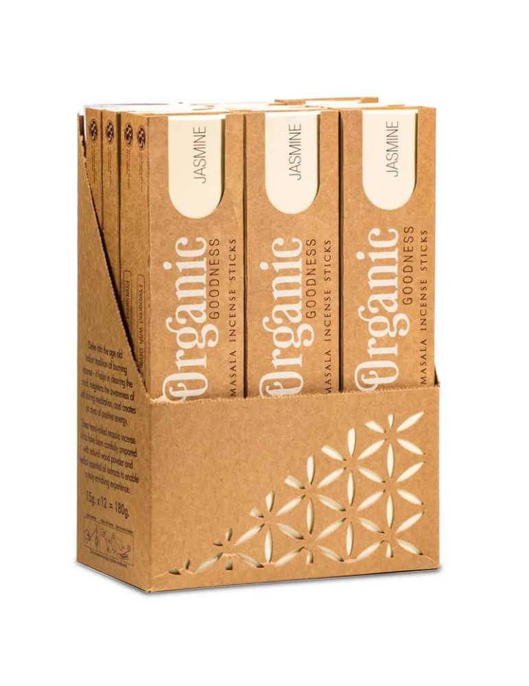 Organic JASMINE scent sticks 12 pcs in a pack