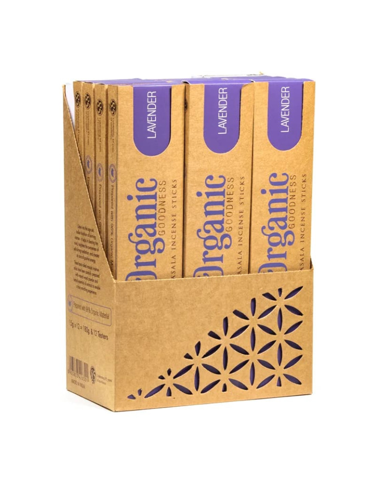 Organic LAVENDER scent sticks 12 pcs