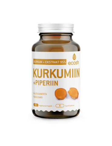 Kurkumiin + piperiin 90 kapslit