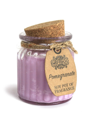 Sojavaha küünal Granaatõun 7x5,5x5,5 (cm)